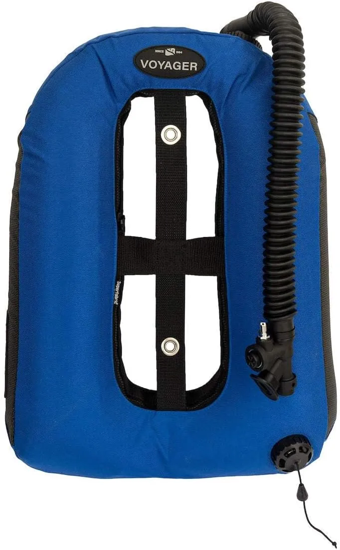 Dive Rite Voyager Wing 16" Inflator with Elbow Blue