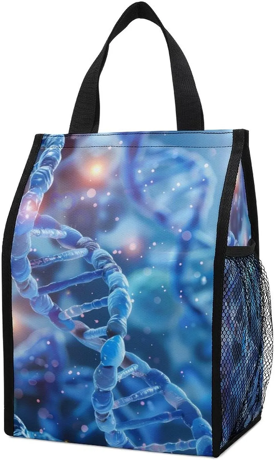 DNA Cell Scientific Lunch Bags for Women Men Insulated Lunch Box Reusable Tote Bag for Home Office