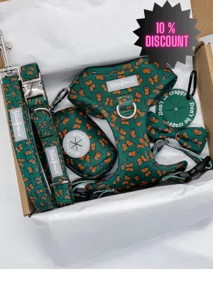 Dog harness, Dog collar and lead set | BUNDLE OF YOUR CHOICE | Pupperfly Frills