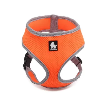 Dog Harness with Steel D Ring - Orange, XS