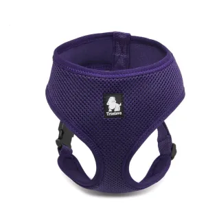 Dog Harness with Steel D Ring - Purple, XL