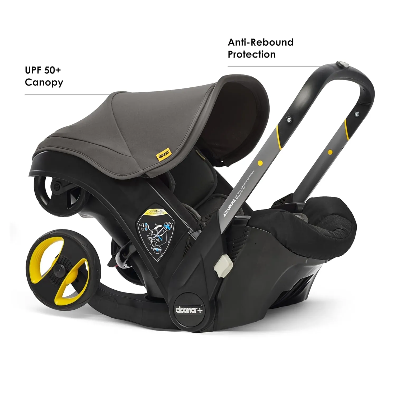 Doona Car Seat & Stroller, Greyhound - All-in-One Travel System