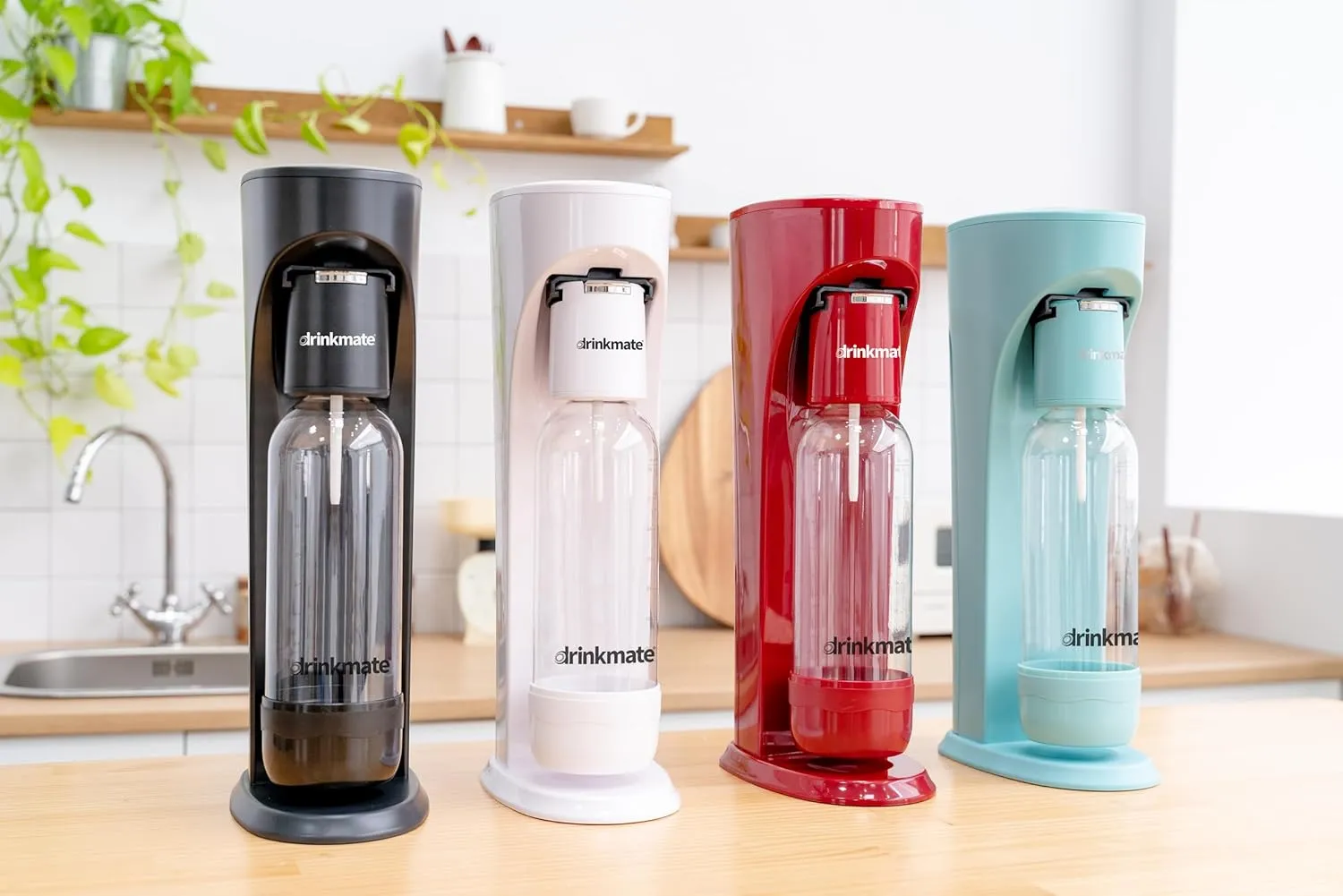 DrinkMate Carbonation Bottles (Twin Pack) (0.5L, White)