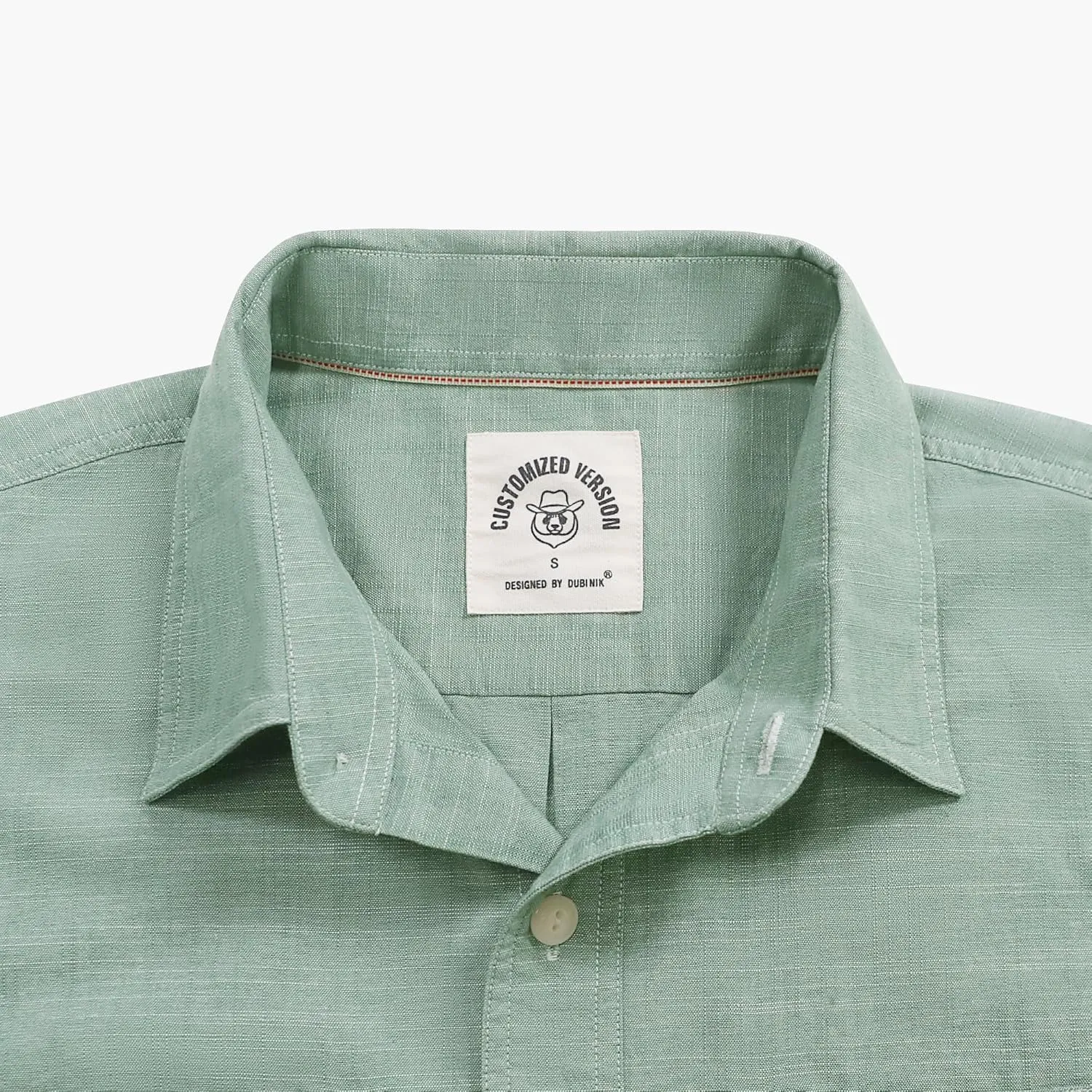 Dubinik® Mens Short Sleeve Button Down Casual Cotton Regular Fit Lightweight Pocket Chambray Mens Button Down Short Sleeve
