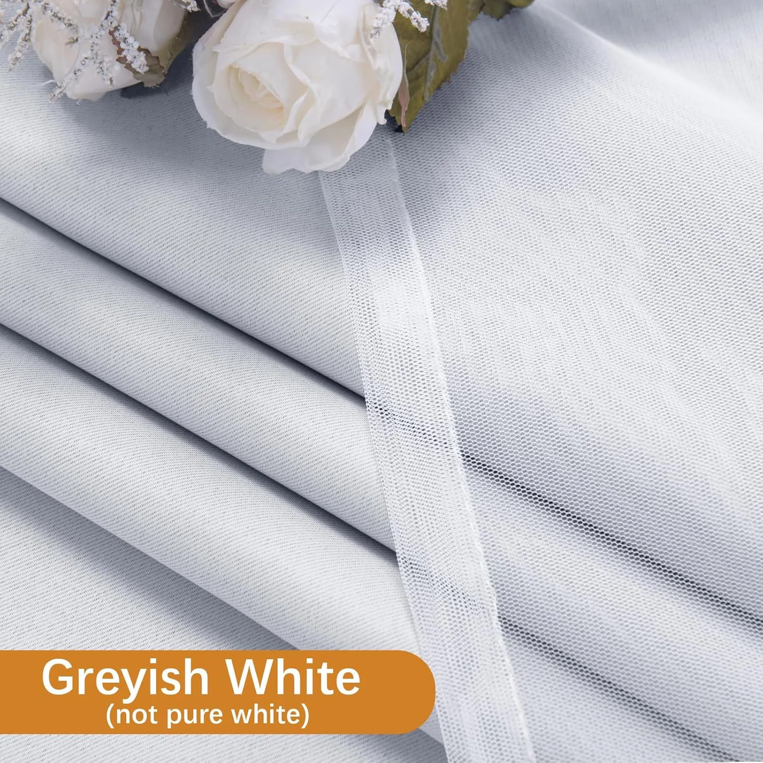 DWCN White Blackout Curtains with Sheer Overlay Thermal Insulated Mix & Match Double Layer Window Panels for Bedroom Living Room Drape Sewn with Tiebacks Grommet Top 52" Wx96 Lx2