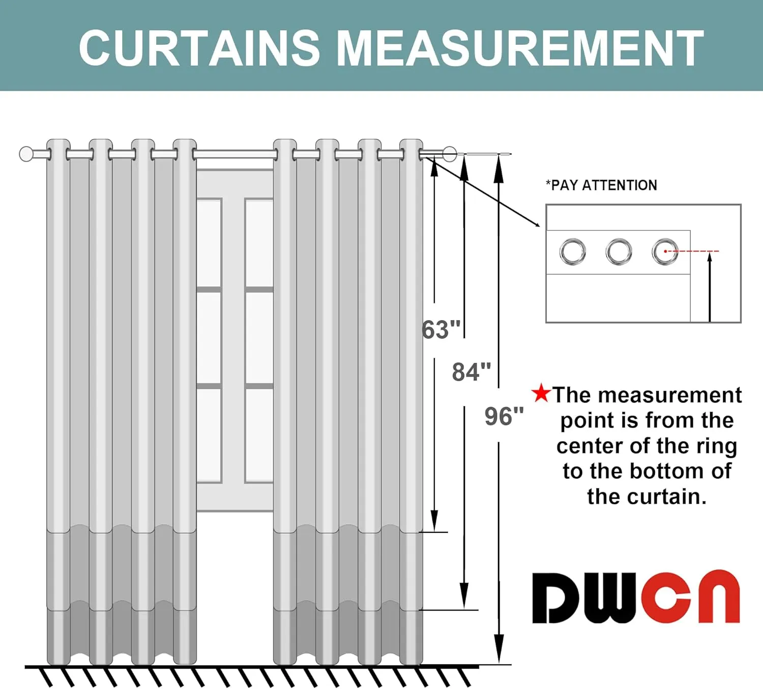 DWCN White Blackout Curtains with Sheer Overlay Thermal Insulated Mix & Match Double Layer Window Panels for Bedroom Living Room Drape Sewn with Tiebacks Grommet Top 52" Wx96 Lx2