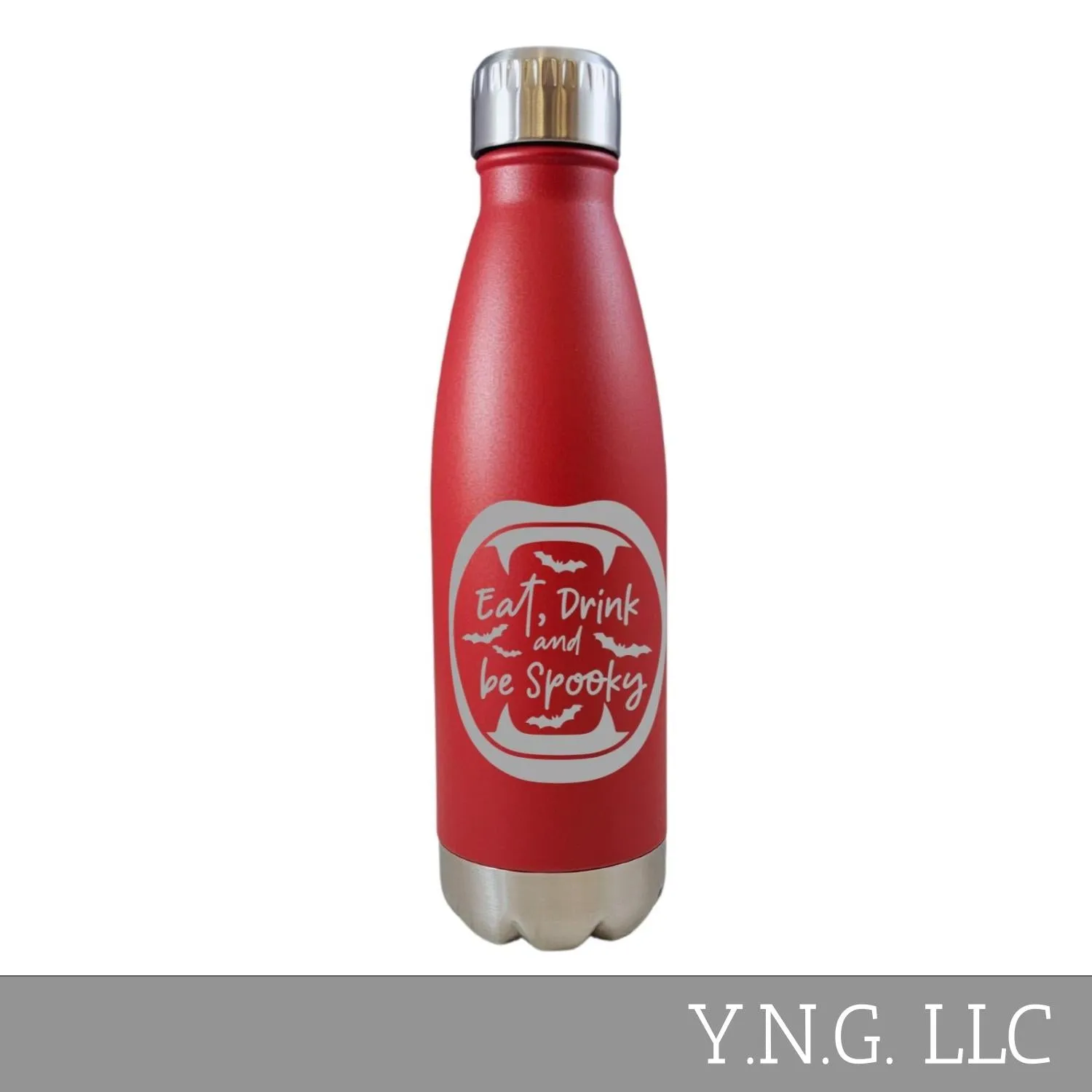 Eat Drink And Be Spooky Halloween Red 17oz Water Bottle LA5141