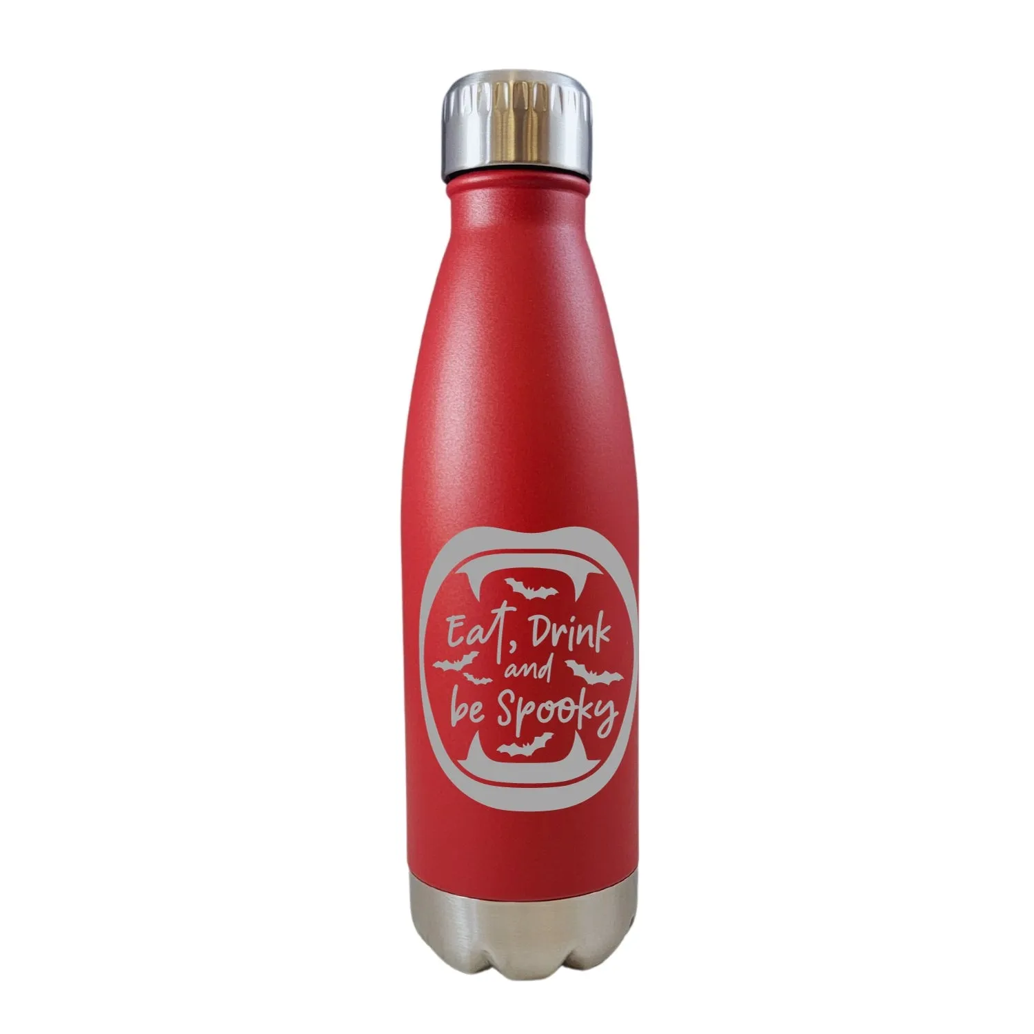 Eat Drink And Be Spooky Halloween Red 17oz Water Bottle LA5141