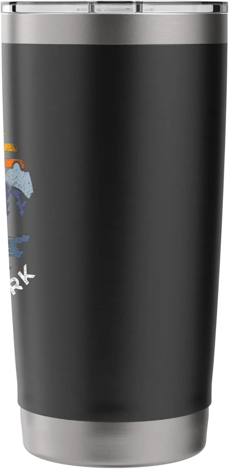 Ecola State Park Oregon Mountains OR Camping Sunset Vacation Stainless Steel Insulated Tumbler