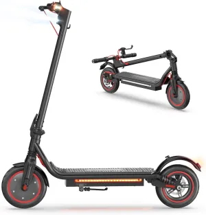 Electric Scooter, 23/18 Miles Long Range, 22 MPH Top Speed, 650W/500W/350W Motor, 10"/8.5" Solid Tires, Foldable Commuting Electric Scooter for Adults and Teens, Dual Braking Systems and APP Control