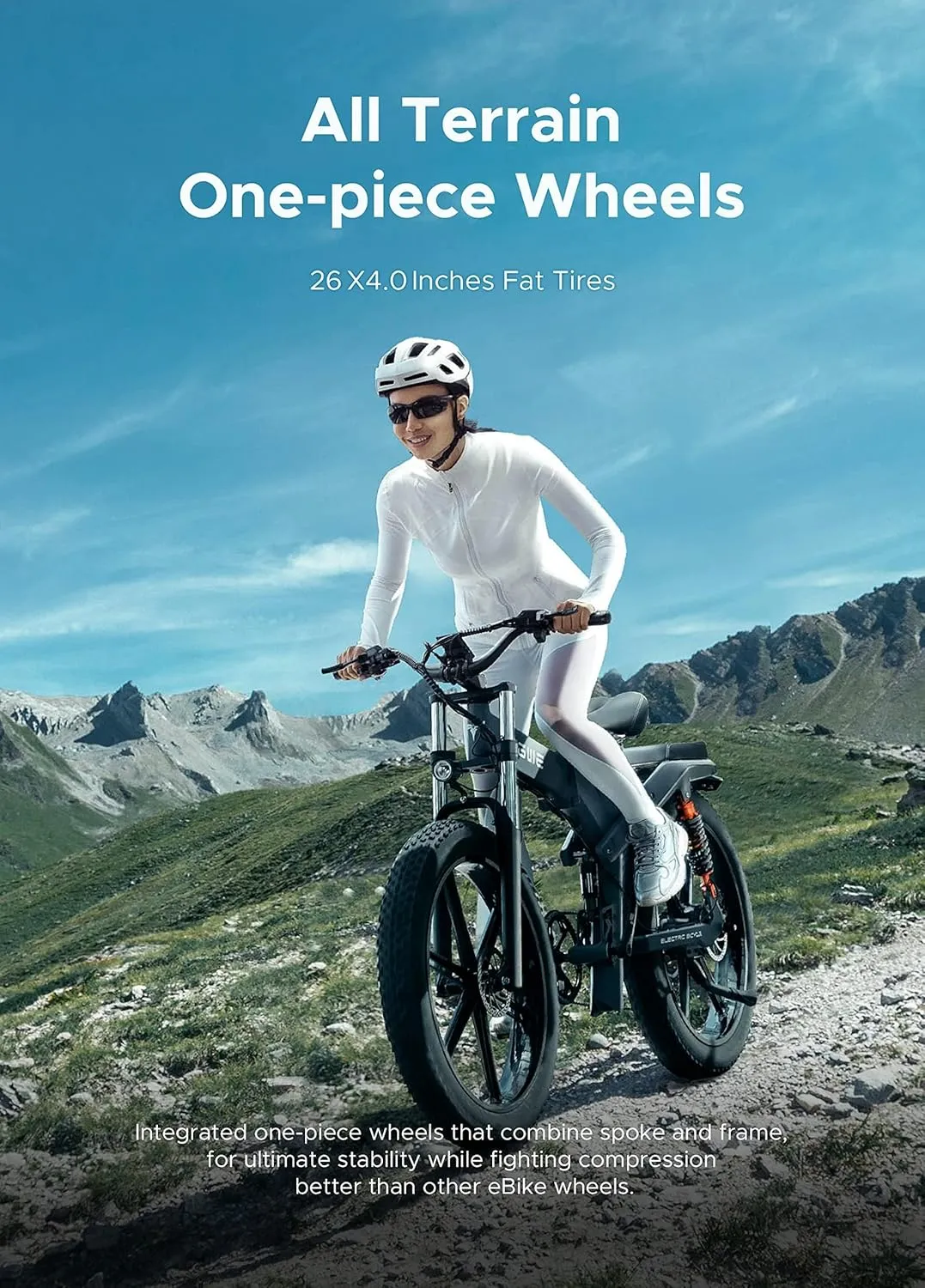 ENGWE X26 Fat Tire Electric Bike, 1200W(Peak) Motor Ebike for Adults,95 Miles 31MPH 26'' Mountain Ebike，48V19.2A(29.2Ah-Dual Battery Option),All Terrain