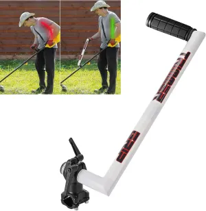 Ergonomic Trimmer Grip String Trimmer Handle With Trimmer Shoulder Harness Eater Handle Extension For Trimming Weedeater Handle Grip For String Trimmer Sod And Landscaping (White, One Size)
