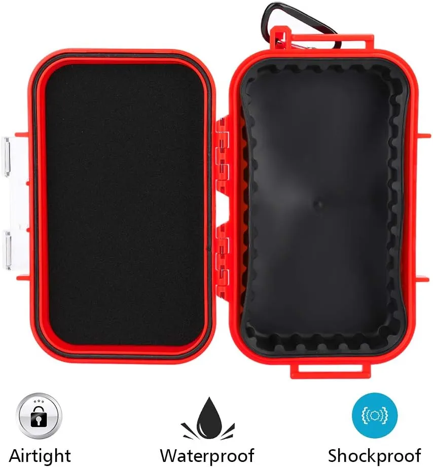 Estink Waterproof Storage Case, Outdoor Survival Shockproof Waterproof Storage Case Airtight Carry Box Container for Outdoor Tool Carrying and Protecting