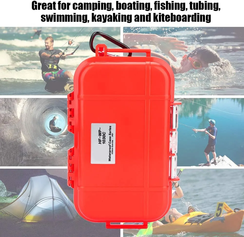Estink Waterproof Storage Case, Outdoor Survival Shockproof Waterproof Storage Case Airtight Carry Box Container for Outdoor Tool Carrying and Protecting