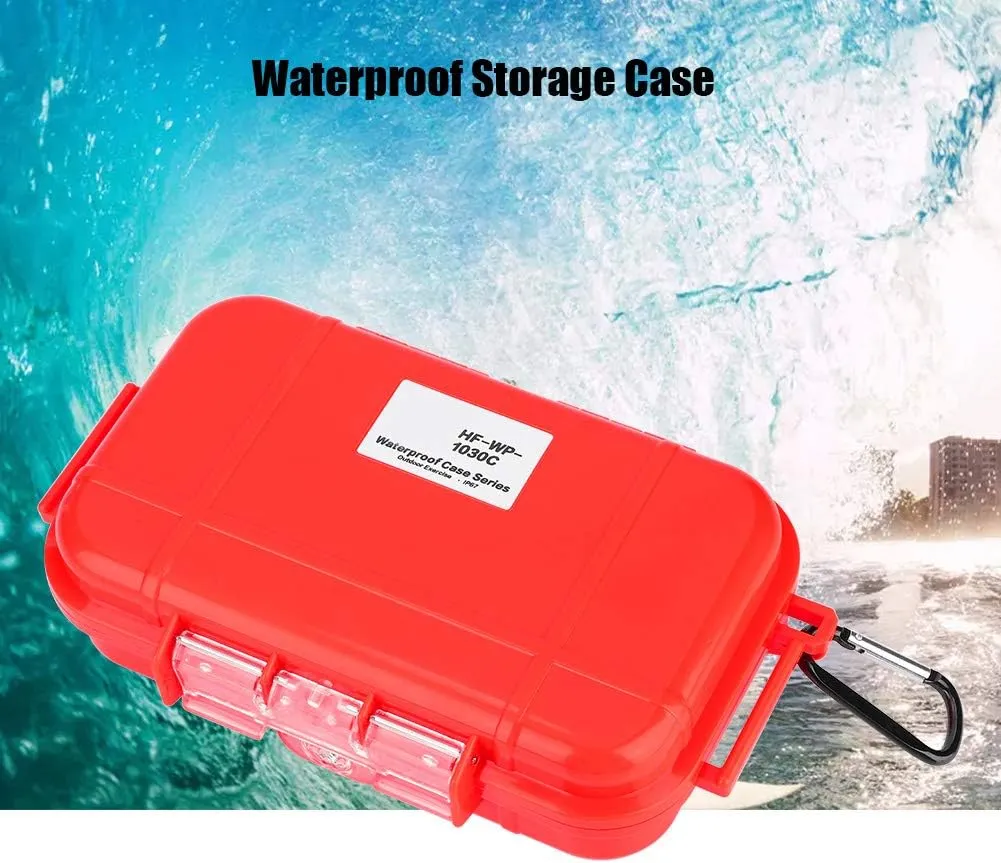 Estink Waterproof Storage Case, Outdoor Survival Shockproof Waterproof Storage Case Airtight Carry Box Container for Outdoor Tool Carrying and Protecting