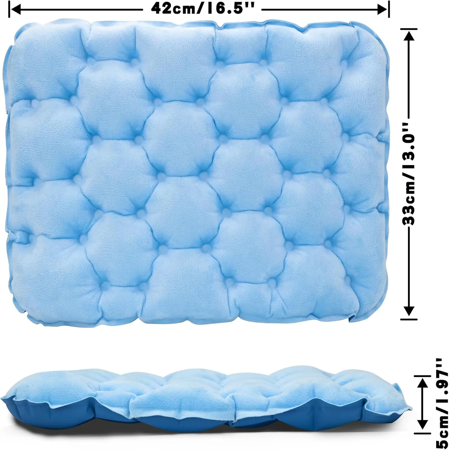 Eulant Lightweight Inflatable Air Seat Cushion - Portable Travel Cushion, Suitable for Camping, Hiking, Climbing, Bleacher, Home and Office