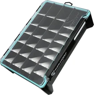 Evolution Fishing BallistiX HANGR 3.7D Tackle Tray - Waterproof, Angled Divider System, Anti-Corrosion, Single Latch, Clear Lid, Lure Box, Tackle Storage, Tackle Box Organizer