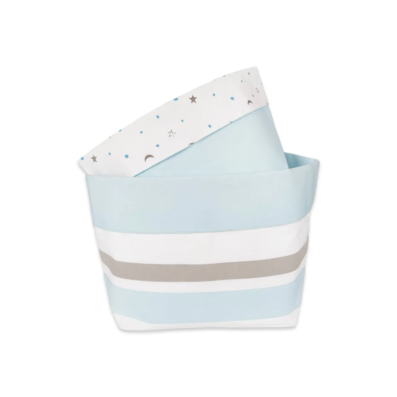 Fabric Storage Baskets (Set of 2) – Blue