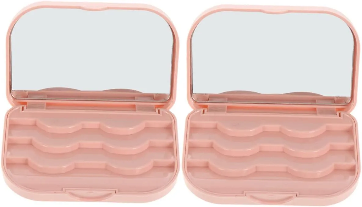 False Eyelashes Box Household Eyelash Storage Case Lid Organized Scratch for Women