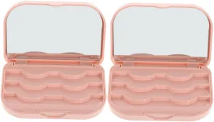 False Eyelashes Box Household Eyelash Storage Case Lid Organized Scratch for Women