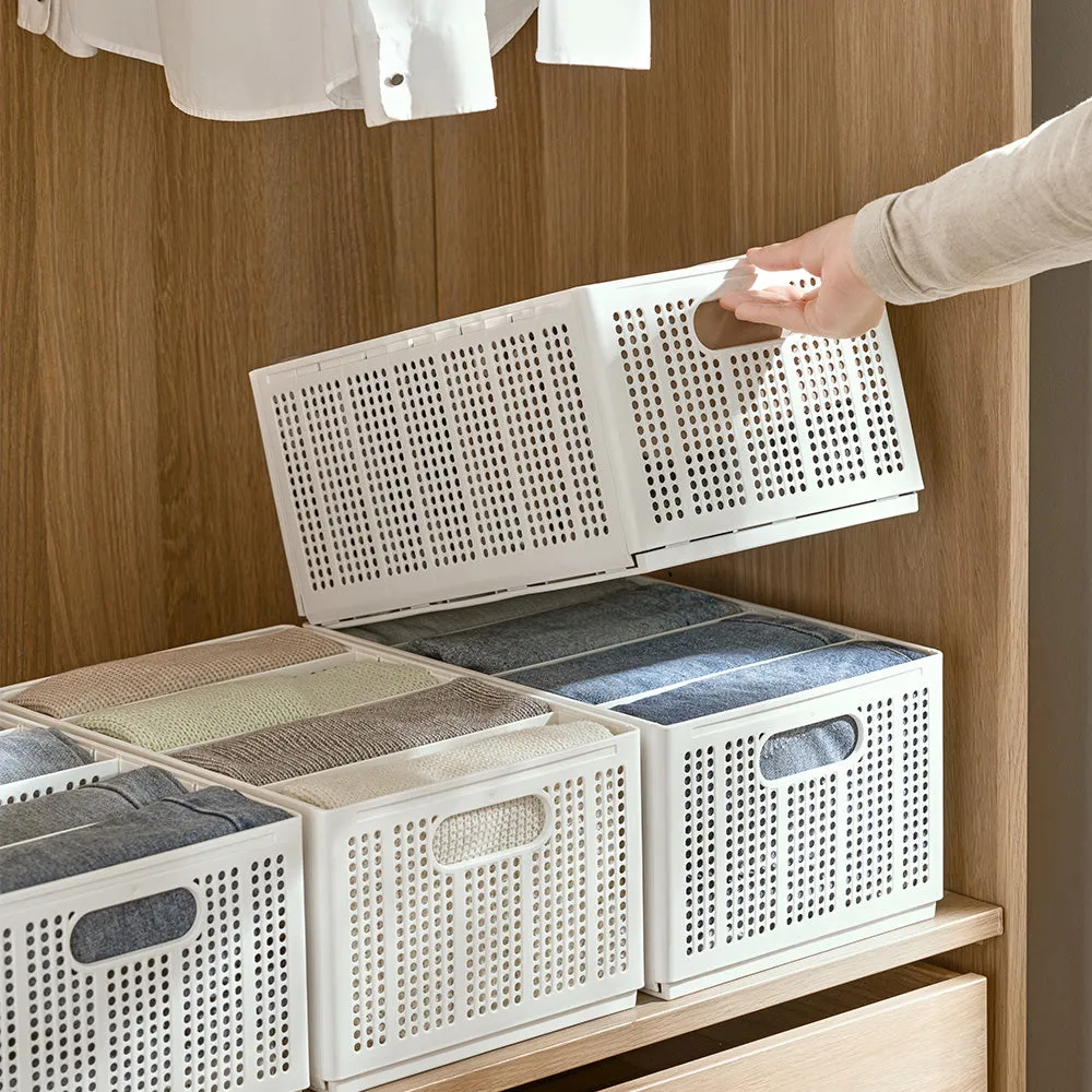 FaSoLa Foldable Storage Basket - Large, White