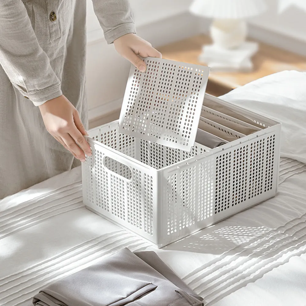 FaSoLa Foldable Storage Basket - Large, White