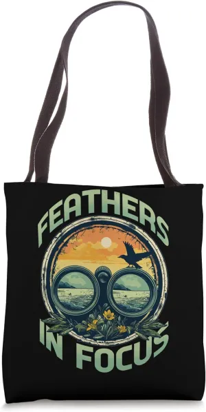 Feathers In Focus - Bird Watcher Enthusiast Imagery Tote Bag