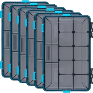 Fishing Tackle Boxes Waterproof 3600 Tackle Trays with Removable Dividers Plastic Storage Organizer Bait Vault Camouflage Box for Freshwater Saltwater