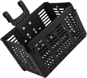 Foldable Bike Basket Durable Plastic Front Basket for Bicycles Easy Installation for Carrying Food Books and Shopping Goods Bike Accessory for Everyday Use