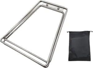 Foldable Cooling Stand Fridge Ice Box Holder Folding Ice Box Holder Sturdy Camping Furniture Suitcase Rack for Cooking Picnic