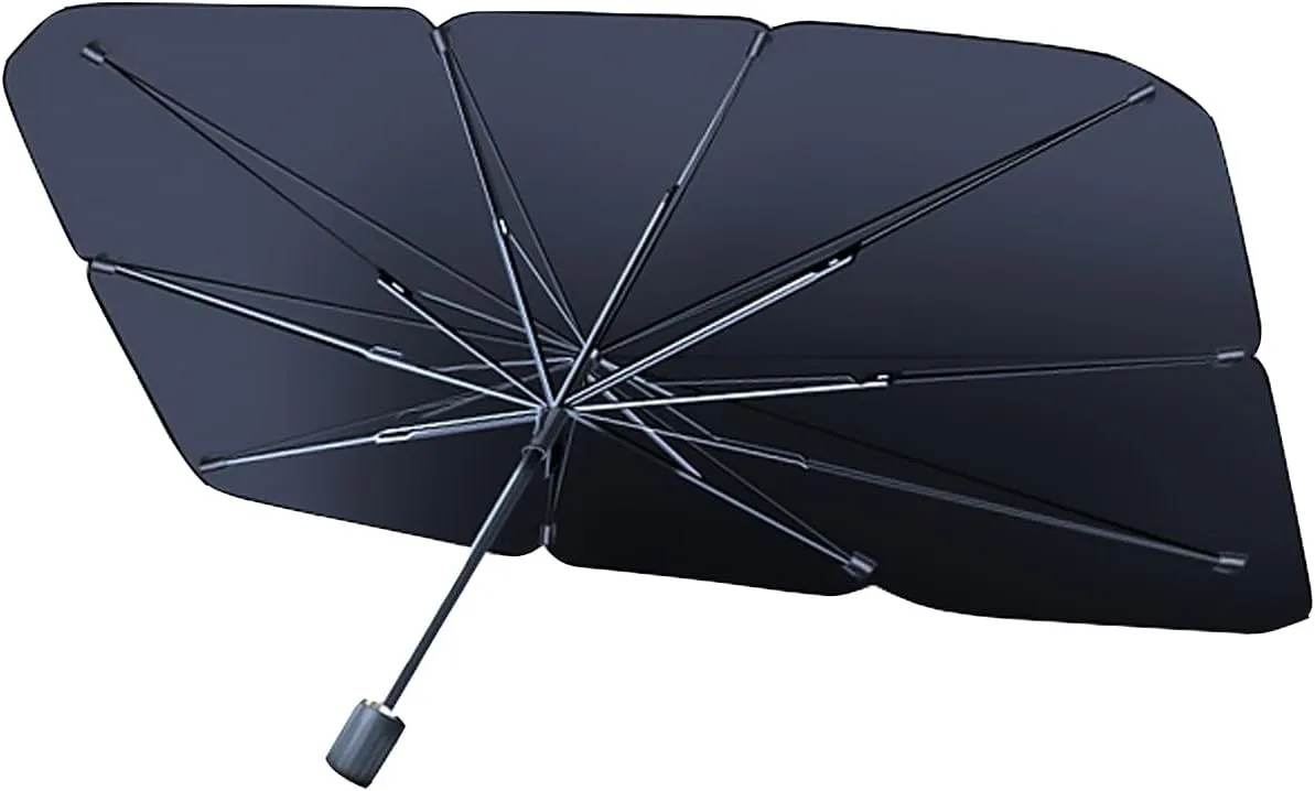 Foldable Front car Sunshade, Keeps Vehicle Cool and Provides Ultimate UV/Sun Protection, fits for Maxus e-Deliver 3/e-Deliver 5/e-Terron 9/Euniq 5/Euniq 6/Euniq 7,A Two Door car [125x65cm]
