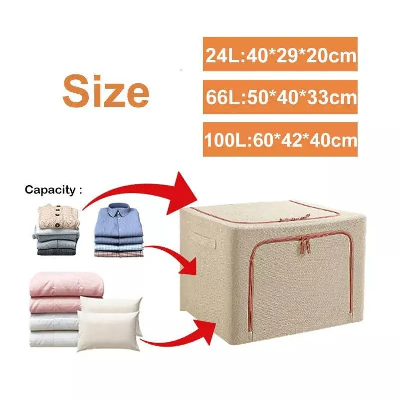 Foldable Large Storage Organizer Box - Space-Saving Container