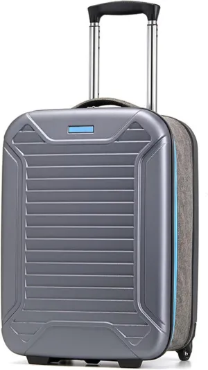 Foldable Luggage, Space Separation Design, Large Capacity Hand Suitcase,Resistant To Drop And Pressure, Hard Shell Storage Box (Color : Blue, Size : 20inch)