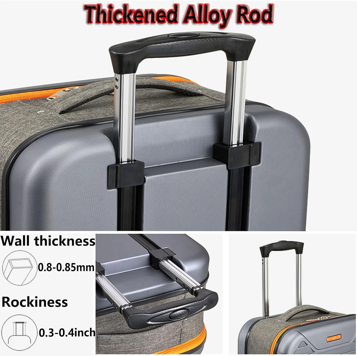 Foldable Luggage, Space Separation Design, Large Capacity Hand Suitcase,Resistant To Drop And Pressure, Hard Shell Storage Box (Color : Blue, Size : 20inch)