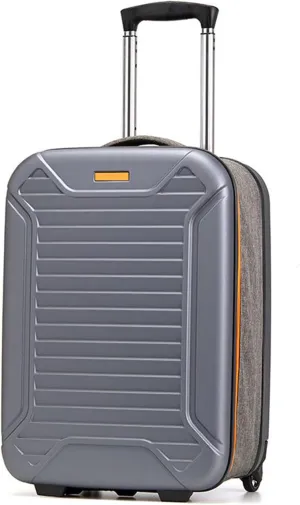 Foldable Luggage, Space Separation Design, Large Capacity Hand Suitcase,Resistant To Drop And Pressure, Hard Shell Storage Box (Color : Orange, Size : 24inch)