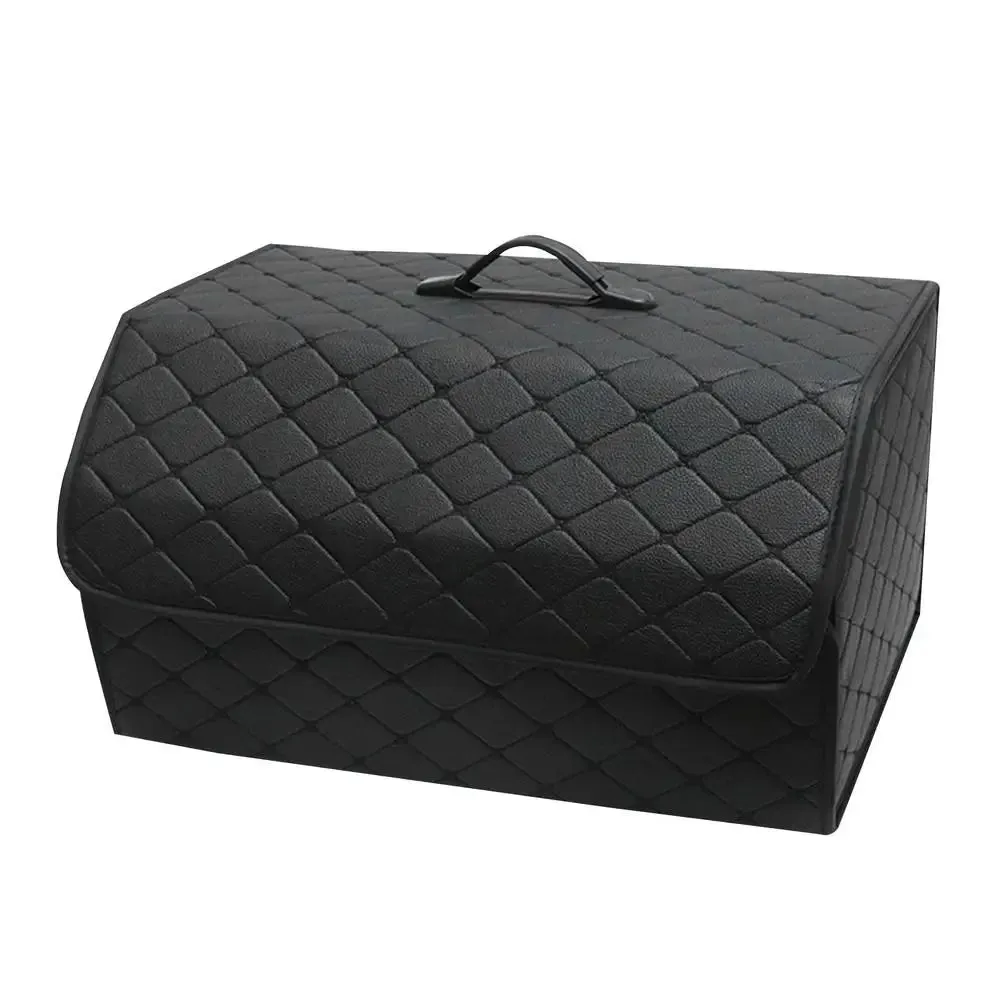 Foldable PU Leather Car Trunk Organizer – Foldable, Large-Capacity Storage Box for a Tidy & Clutter-Free Ride
