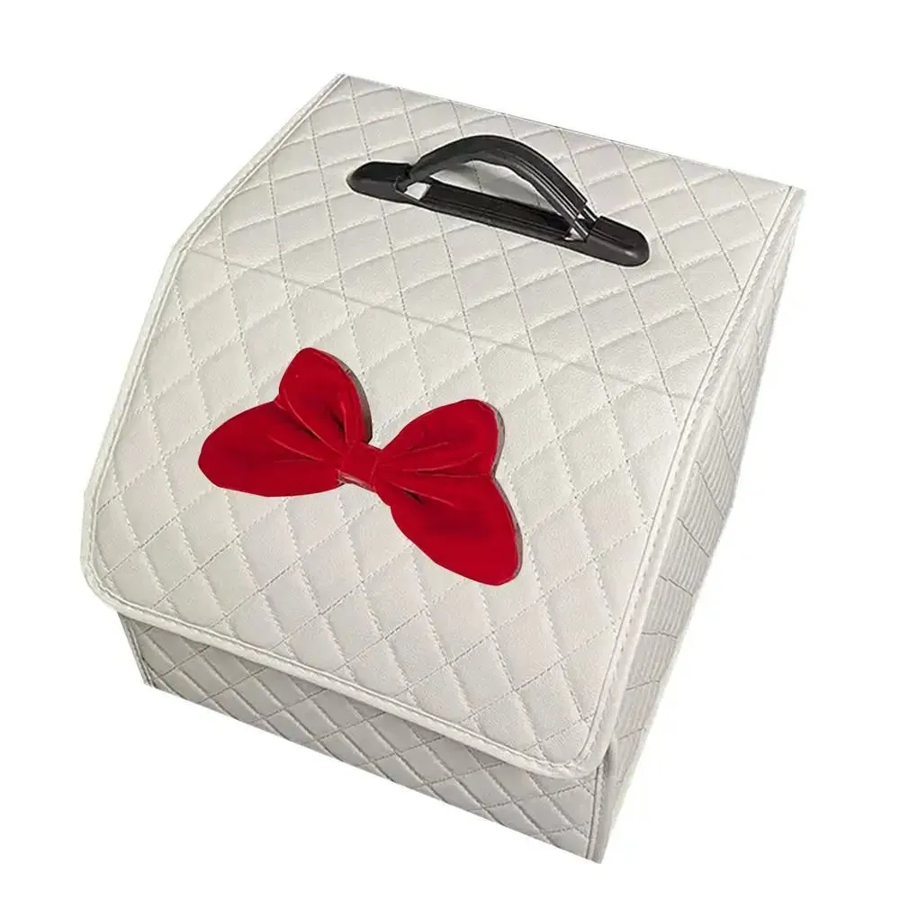 Foldable PU Leather Car Trunk Organizer – Foldable, Large-Capacity Storage Box for a Tidy & Clutter-Free Ride
