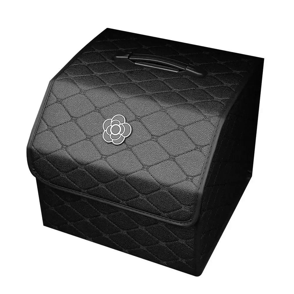 Foldable PU Leather Car Trunk Organizer – Foldable, Large-Capacity Storage Box for a Tidy & Clutter-Free Ride
