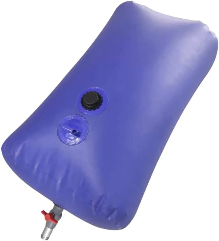 Foldable PVC Rain Barrel Water Storage Bag with Faucet, Large Capacity Gardening & Emergency Water Tank (110L-1000L)(500L(132gal))