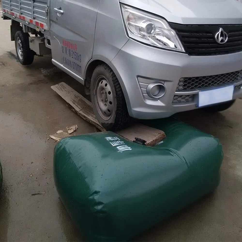 Foldable PVC Water Storage Bag with Faucet, Large Capacity Rain Barrel for Gardening, Emergency Water Tank (350L-2100L)(1300L(343gal))