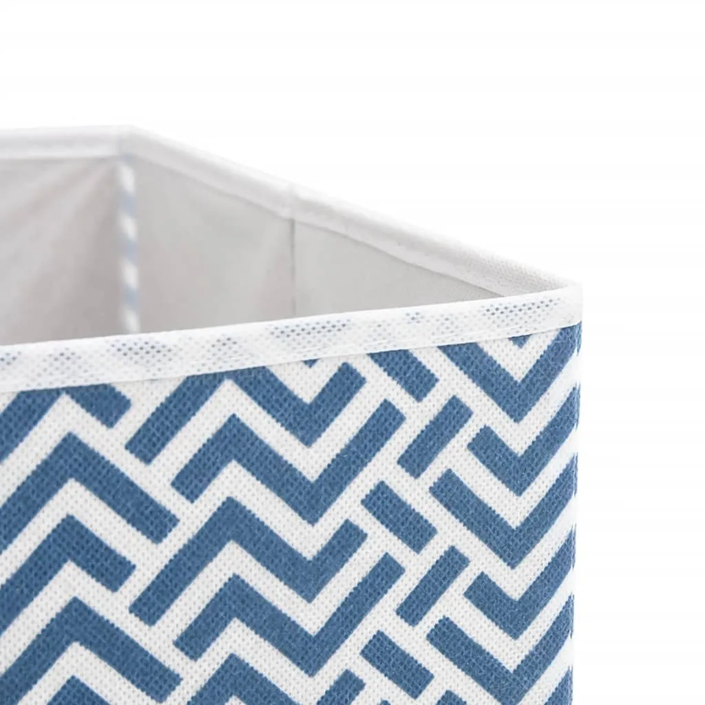 Foldable Storage Boxes 10 pcs Blue 32x32x32 cm Non-woven Fabric