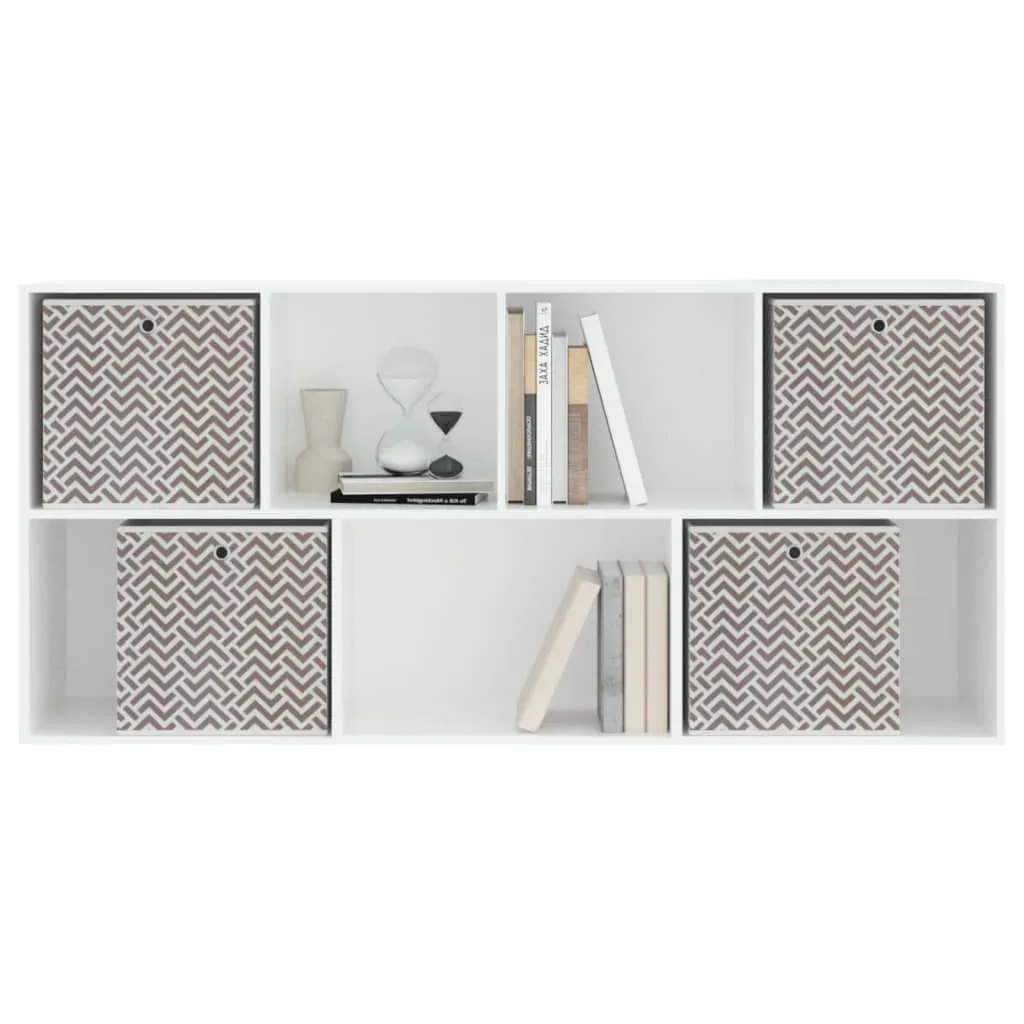 Foldable Storage Boxes 4 pcs Brown 32x32x32 cm Non-woven Fabric