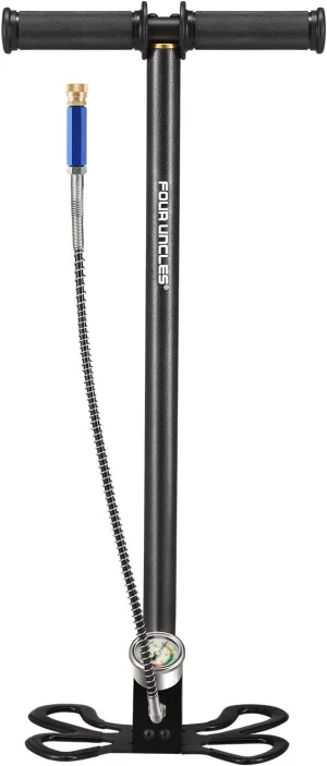 FOUR UNCLES High Pressure 3 Stage Airgun PCP Pump, 4500 Psi Stainless Steel Hand Pump for Air Rifle Filling, Hunting - 30Mpa Hand Pump