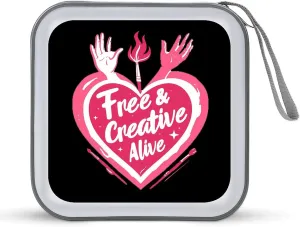 Free Creative Alive Portable CD Case Wallet 40 Capacity DVD Storage Holder Box for Car Home Travel