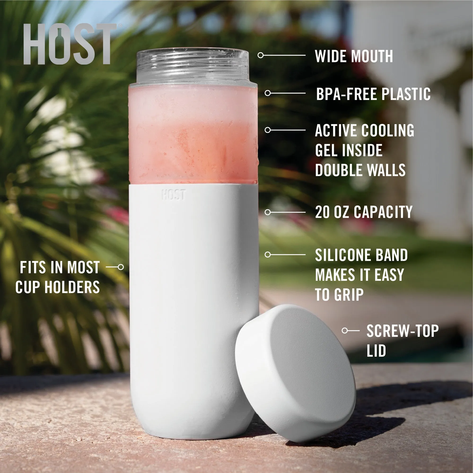 Freeze™ bottle in white by host®