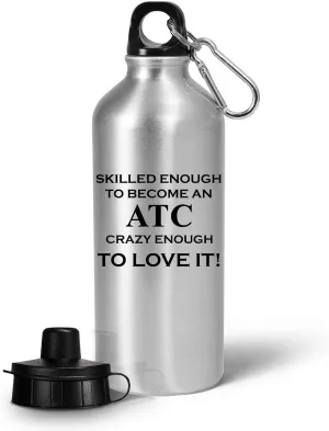 Funny Gifts for ATC Water Bottle Tumbler Reusable Portable Drinkware - Air Traffic Controller Aviation Control Tower Flight ATCO Personnel Specialist Appreciation Idea Cute Gag - Skilled Crazy