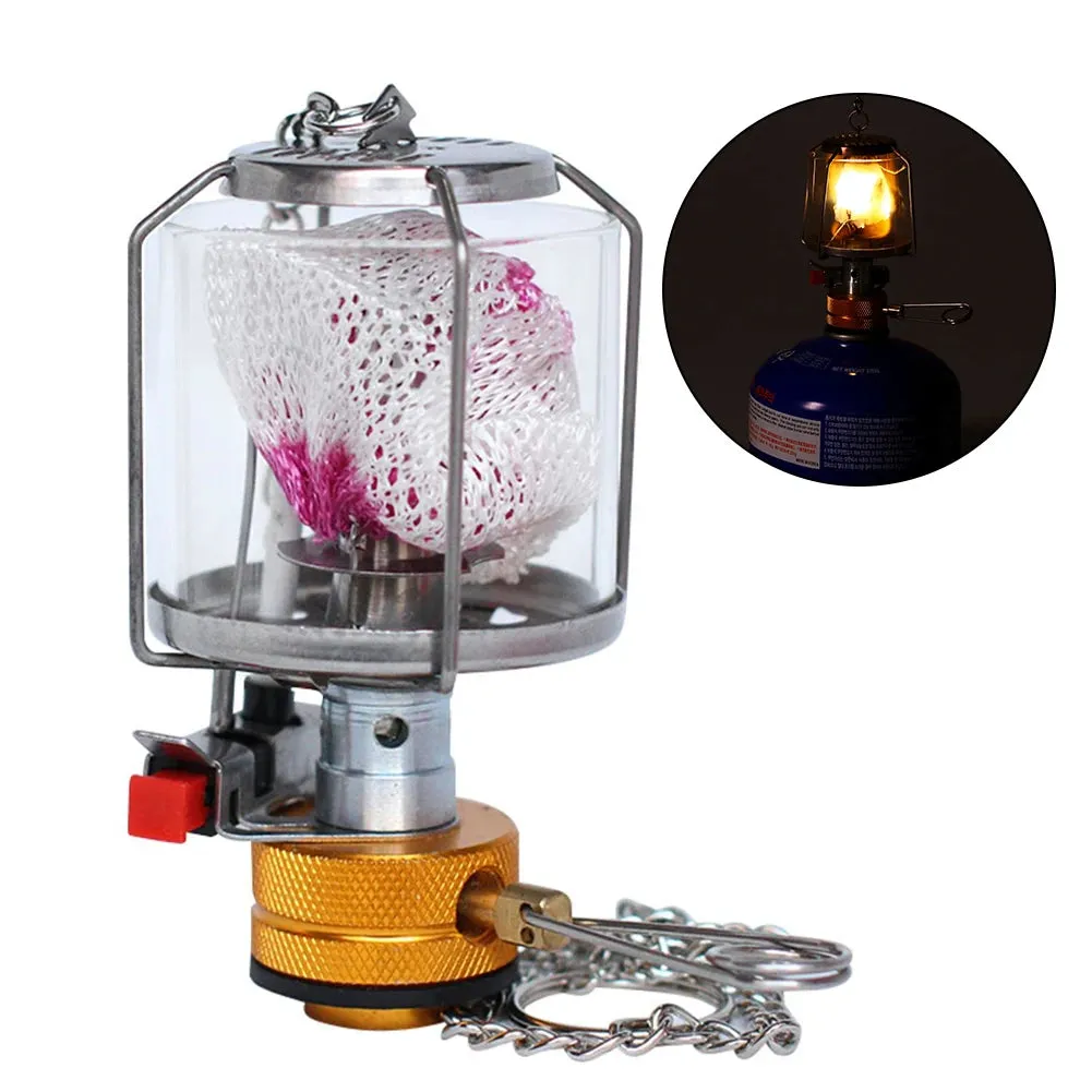 Gas Lamp Outdoor Camping Lantern Tent Lamp Hanging Glass Lamp Portable Gas Light Gas Lamp Outdoor Camping Lantern Tent Lamp