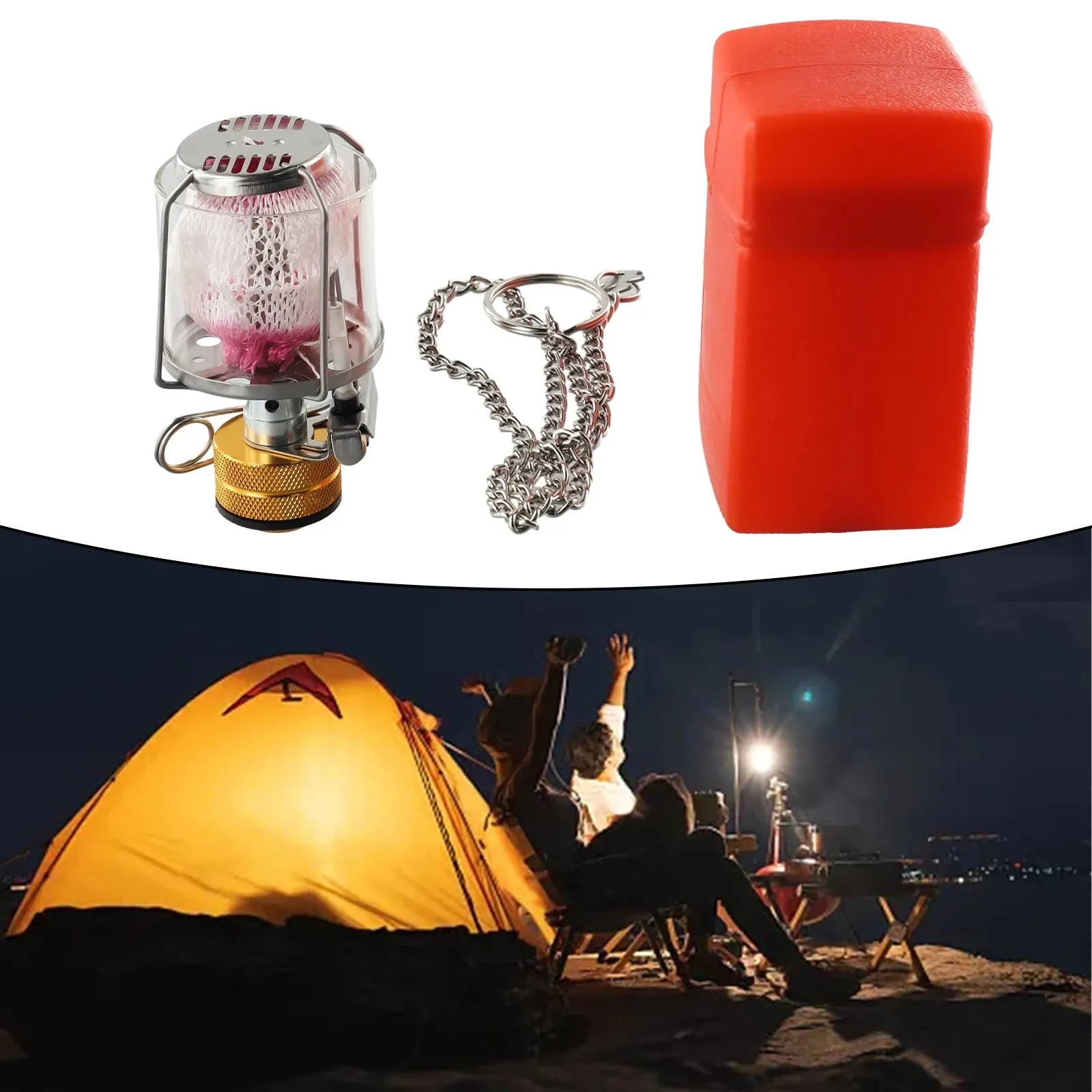 Gas Lamp Outdoor Camping Lantern Tent Lamp Hanging Glass Lamp Portable Gas Light Gas Lamp Outdoor Camping Lantern Tent Lamp