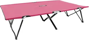 Gecheer Outdoor Recliner Chairs Set Two Person Folding Sun Lounge Er Pink Steel