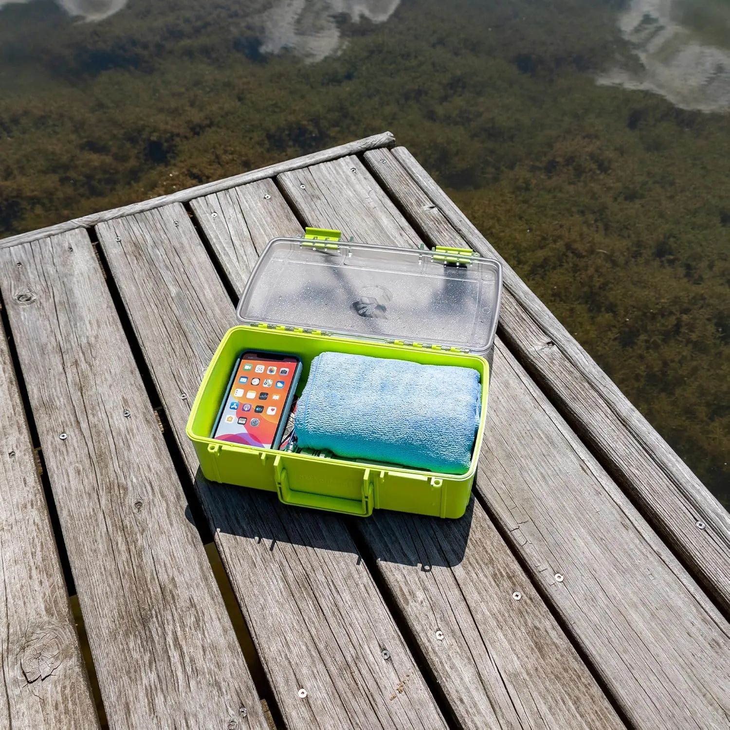geckobrands Waterproof Dry Box with Silicone Liner – Durable, Dust-Proof, Crush-Proof Storage for Electronics and Gear